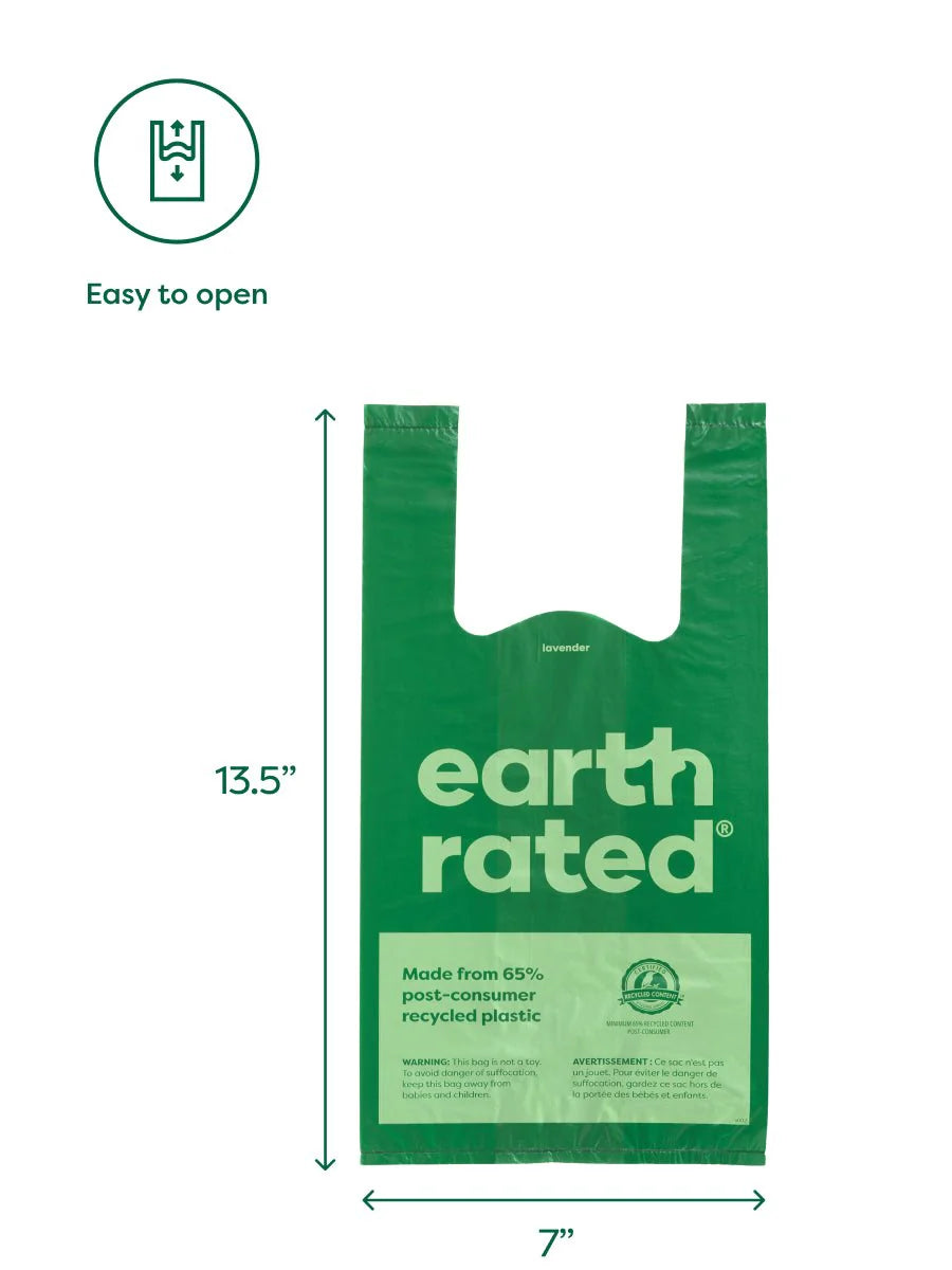 Earth Rated Easy-Tie Handle Poop Bags - 120 Bags