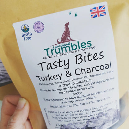 Tasty Turkey & Charcoal Bites