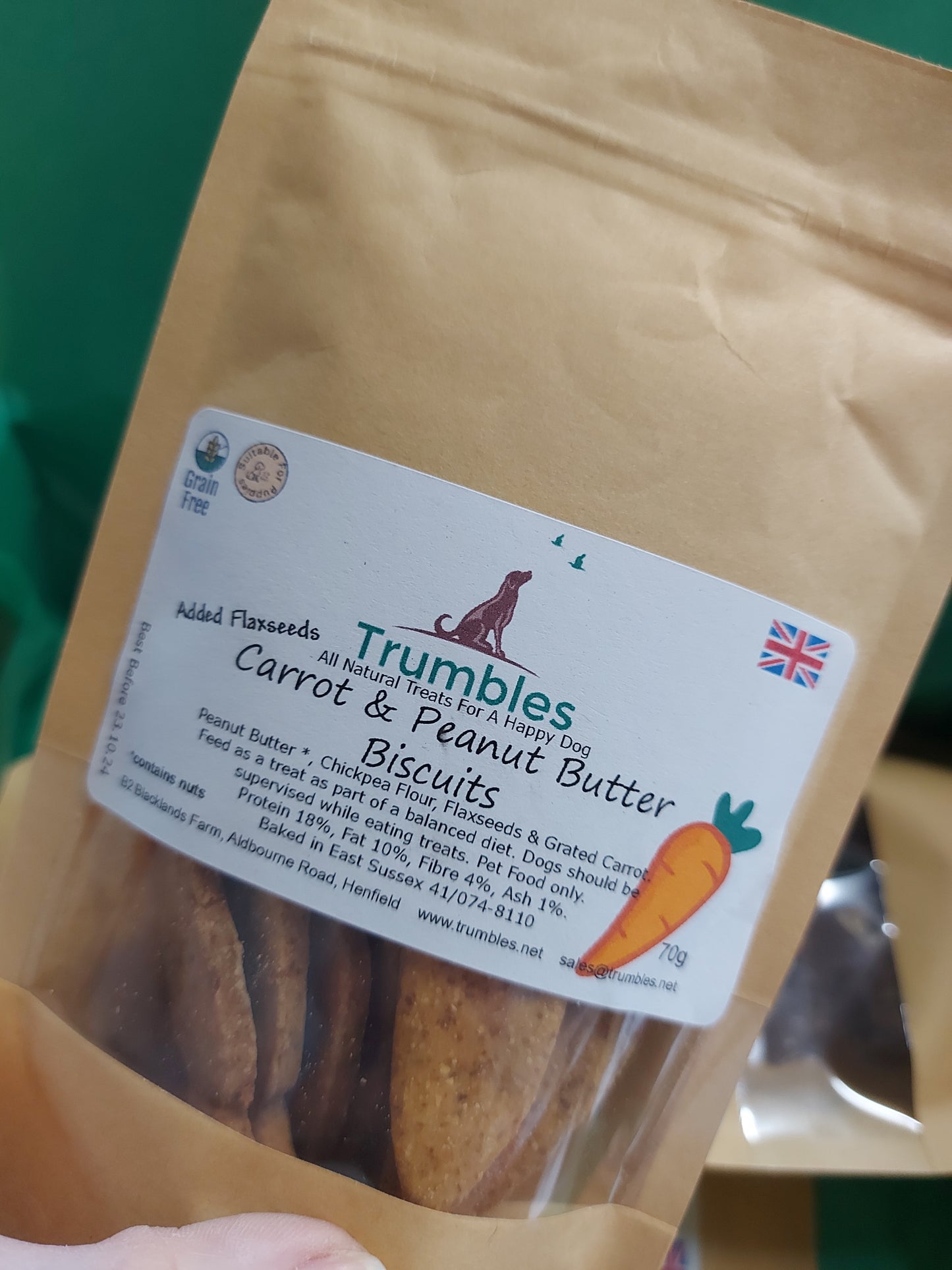 Carrot & Peanut Butter Biscuits