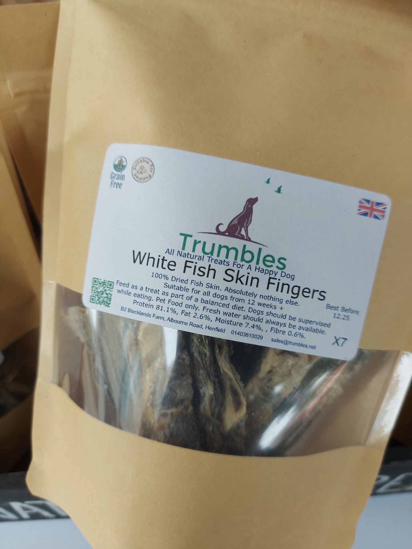 White Fish Skin Fingers