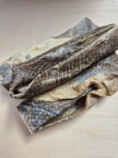 White Fish Skin Throw Sticks