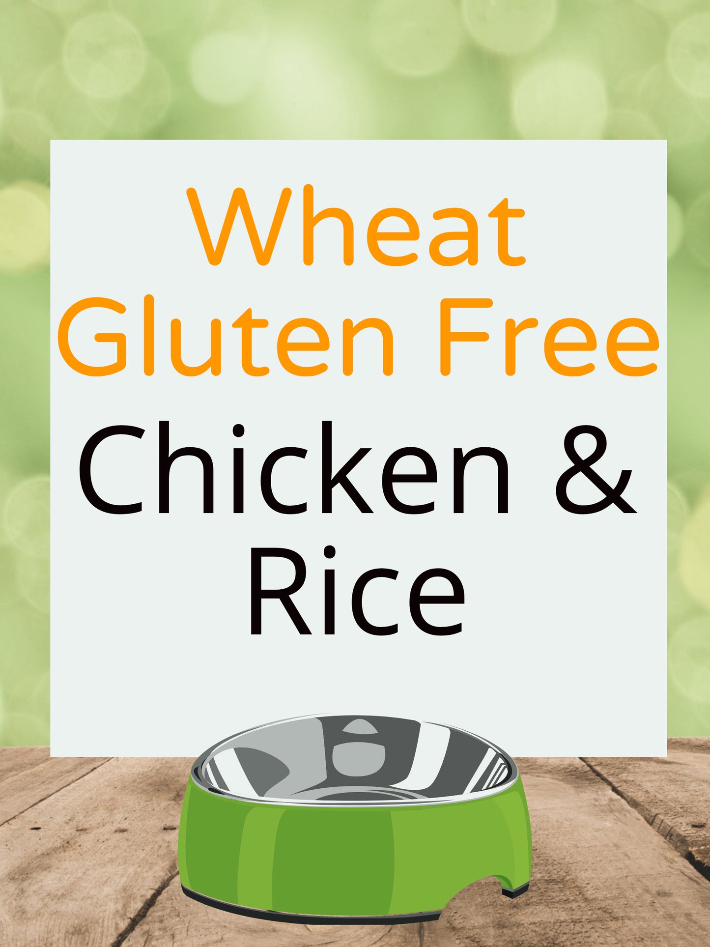 Wheat Gluten Free Chicken & Rice Kibble