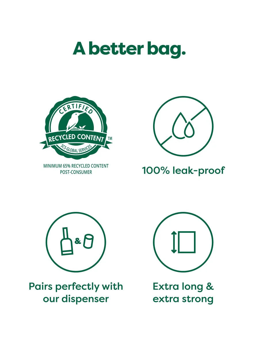 Earth Rated Poop Bags Refill Rolls - 8x15