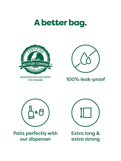 Earth Rated Poop Bags Refill Rolls - 8x15
