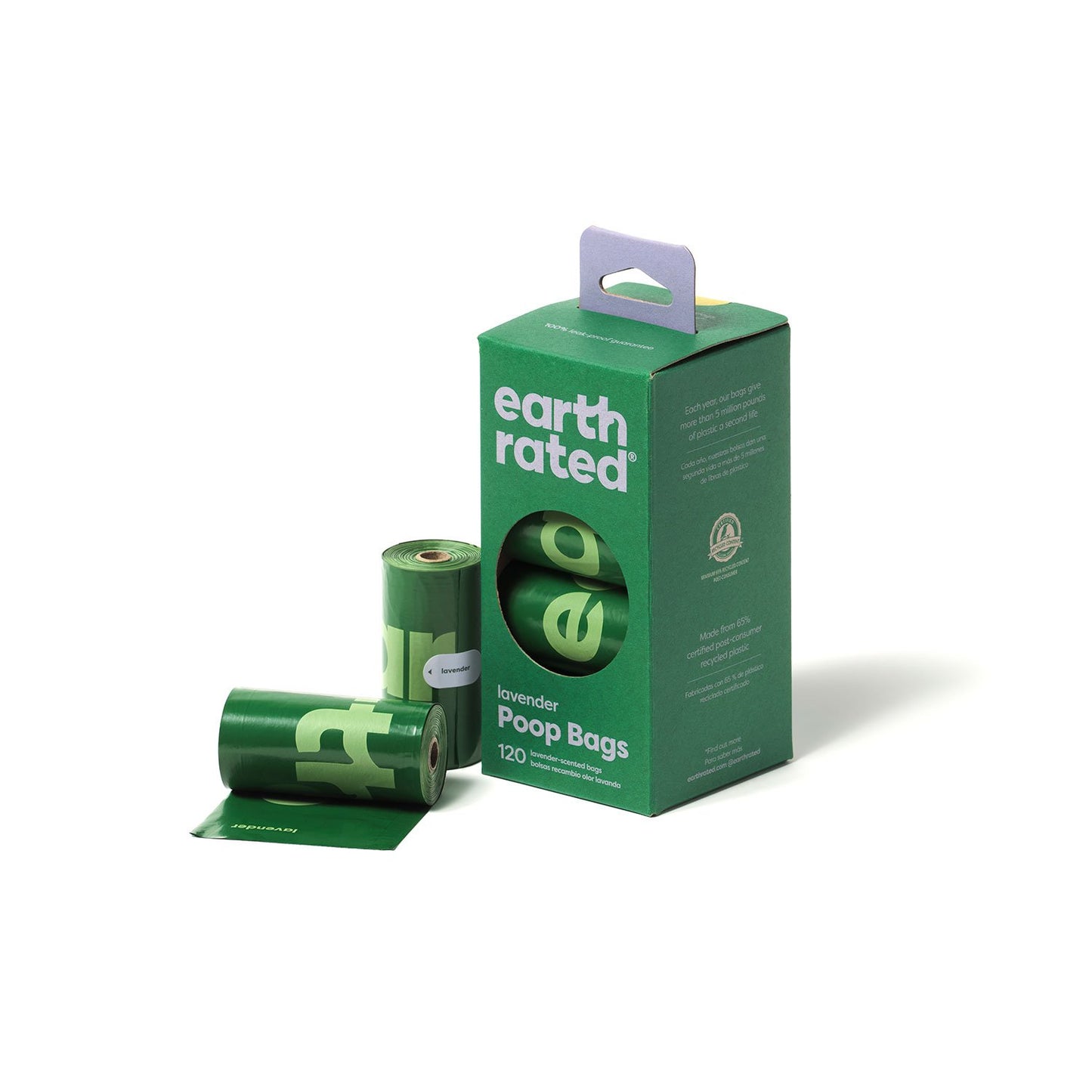 Earth Rated Poop Bags Refill Rolls - 8x15