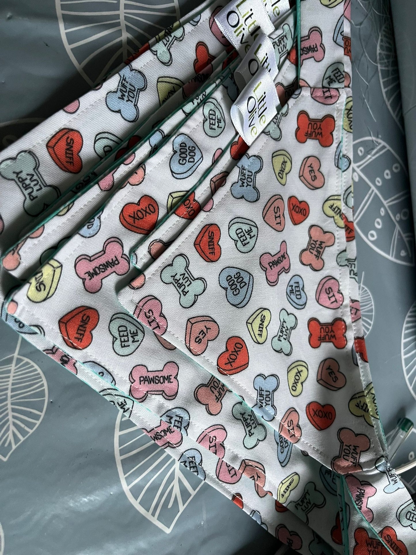 Little Olive Bandana-Best Dog Ever Valentine's Edition