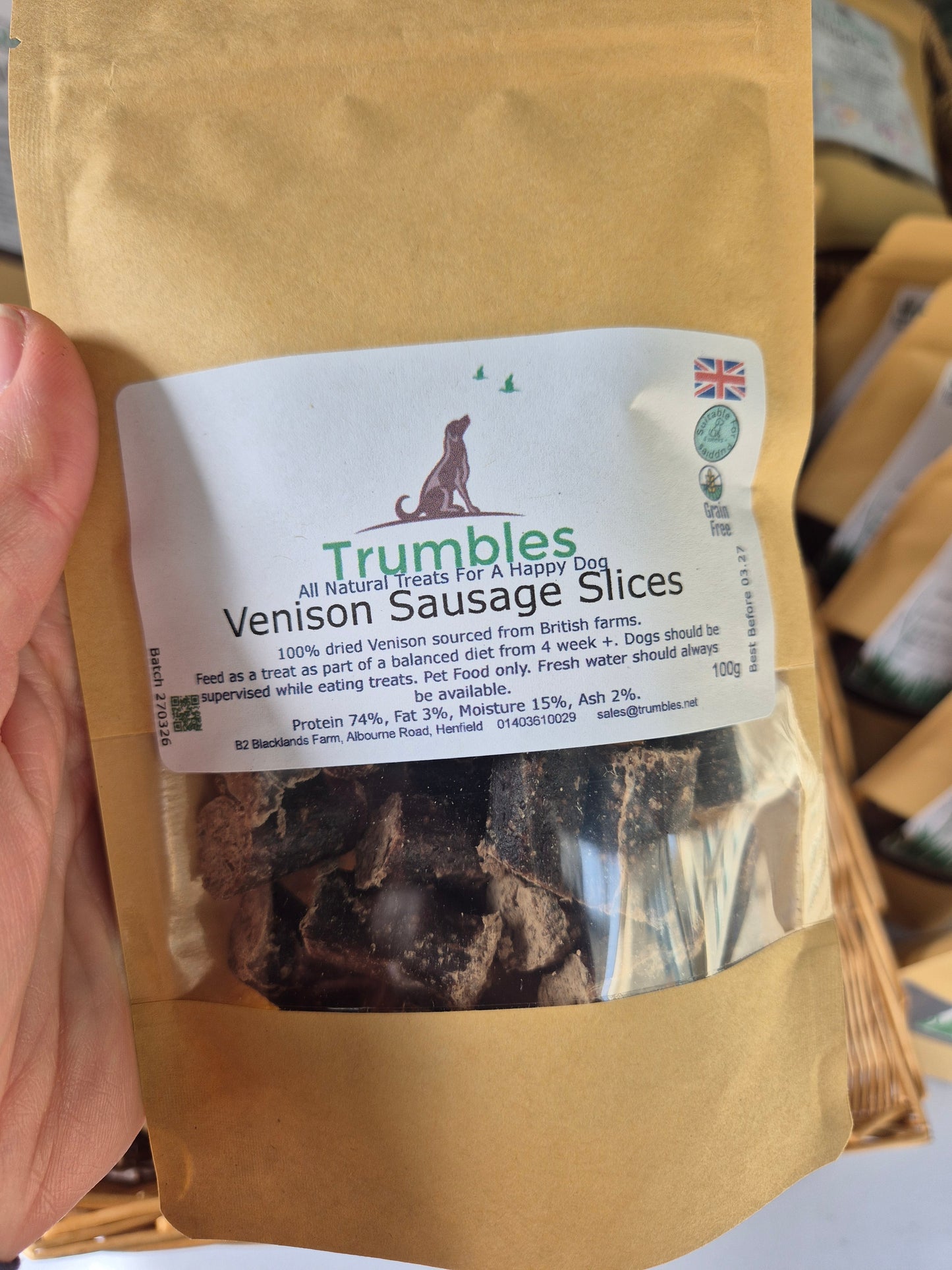 Venison Sausage Slices